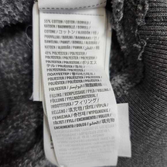 Hollister VTG Y2K 2000s Skater Half Zip Hooded Sweatshirt Grey Hoodie Size XL - Picture 15 of 16